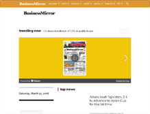 Tablet Screenshot of businessmirror.com.ph